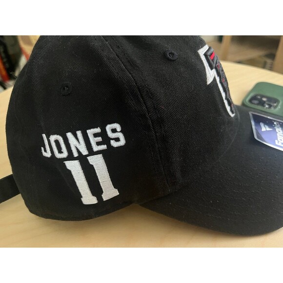 Atlanta Falcons Fanatics NFL Hat Black Embroidered Logo Jones 11 Adjustable - Picture 5 of 8